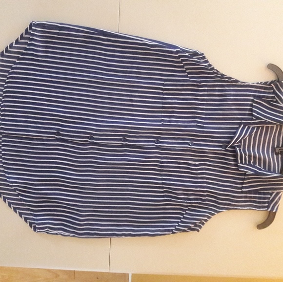 Forever 21 Sheer Button Down Shirt Sz M - Picture 3 of 4